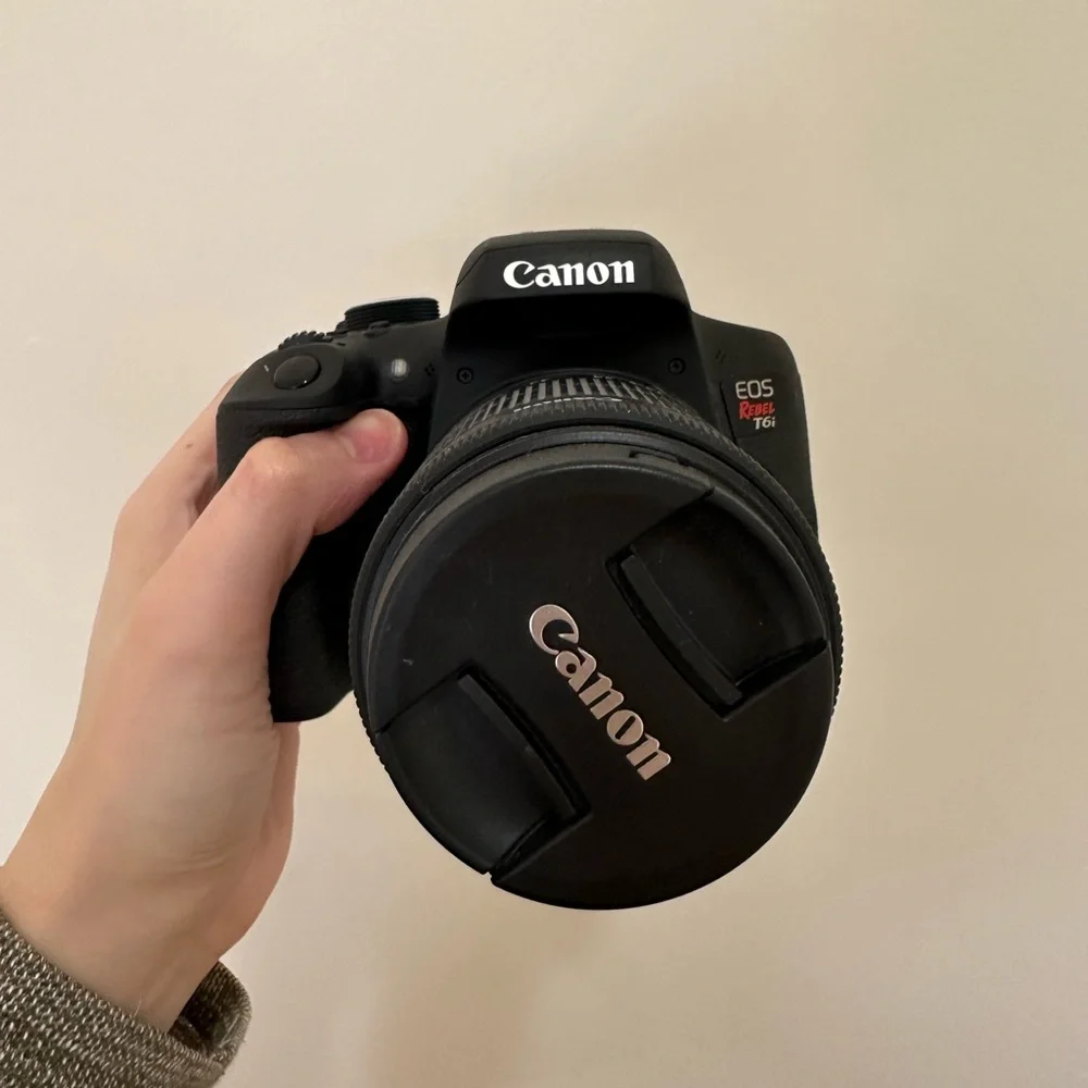 Canon EOS Rebel T6i with 18-55 mm lens (USED, LIKE NEW QUALITY)